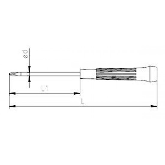 İzeltaş 4520180360 Elektronikçi Tip (Klemens) Yıldız Uçlu Klemens Tornavida 3x60