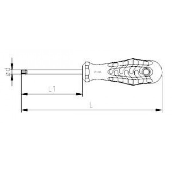 İzeltaş 4776180015 Delikli Torx Uçlu Tornavida TR15